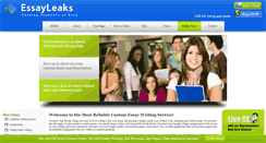 Desktop Screenshot of essayleaks.com