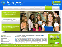 Tablet Screenshot of essayleaks.com
